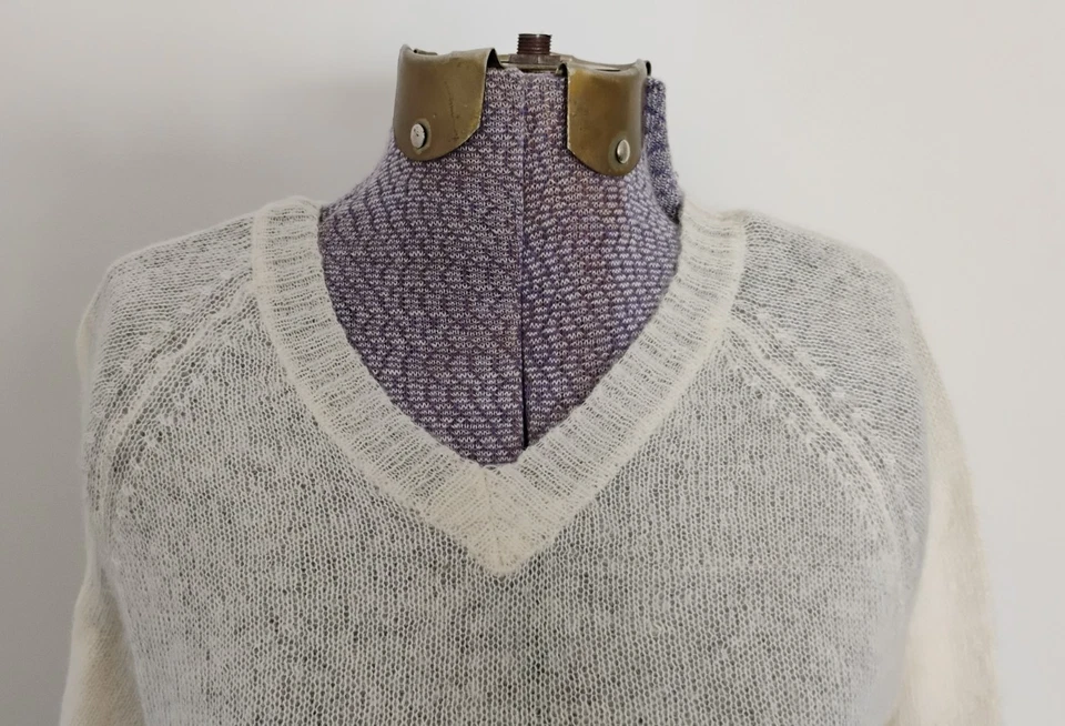 Suéter De Colección Años 90 The Limited Mohair VER A Través Peso Pluma M/L Grunge Y2K Foto 2 de 4