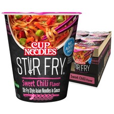 Nissin Cup Noodles Stir Fry in Sauce, Sweet 2.8 Ounce (Pack of 6)