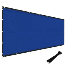 Windscreen4less 5x30 Blue Privacy Fence Screen Heavy Duty Outdoor Mesh Cover