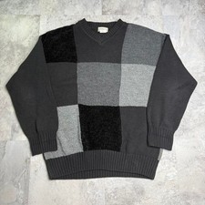 Vintage made in usa patchwork sweater