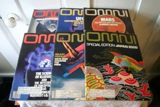 OMNI SCIENCE FICTION SCI-FI TECHNOLOGY 1985 COMPLETE YEAR LOT