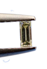 Loose Earth Mined Diamond 0.022 Ct H/VVS2 Grade 2 x 1 mm Straight Baguette Cut