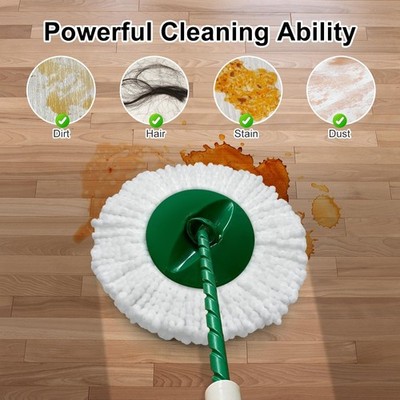 Reusable Mop Head for Libman Tornado Spin Mop Thick Microfiber Spin Mop Refil...