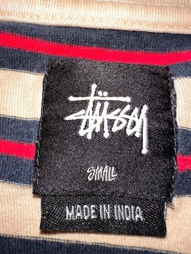 00s Old Stussy Surplus Border T-Shirt 20th Anniversary 90s - Bild 6 von 7
