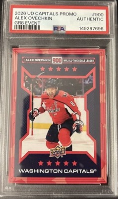 2026 Upper Deck - Capitals Promo Gr8 Event Alex Ovechkin #900 for
