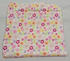 Circo Purple Green Pink Orange Cotton Flannel Baby Girl Blanket Flowers Floral
