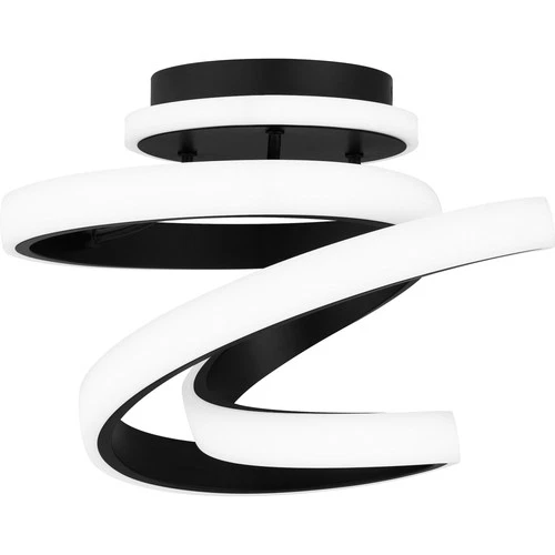 Quoizel PCAVI1713 Platinum 13"W LED Semi-Flush Ceiling Fixture - Black - Picture 6 of 12