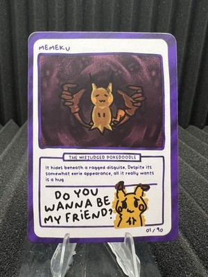 Memeku (Mimikyu) 1/90 - Pokedoodles Set 2 Fan Art- Pokemon