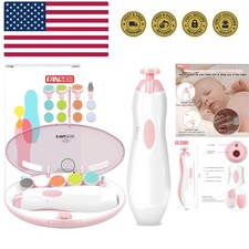 Baby Nail Trimmer Electric, Baby Nail File Infant Nail Clippers with 10 Grind...