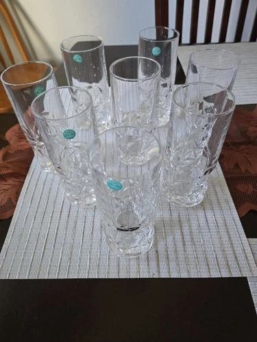 tiffany crystal highball glasses vintage