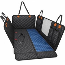 Premium Hard Bottom Dog Car Seat Cover for Back Seat, Waterproof Back Seat Ex...