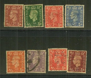 GREAT BRITAIN GEORGE V ISSUES OF 1937 42 USED