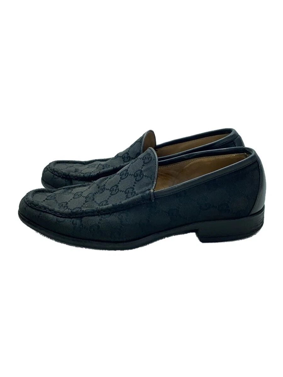 Gucci GG Mocassins Tissu 39,5 Marron Coton Robe Chaussures pour Homme Occasion