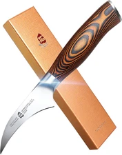 Bird-Beak Paring Knife, Handy Peeling Knife, German X50Crmov15 Stainless Steel, 
