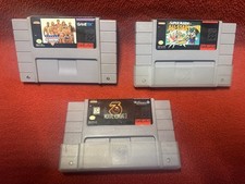 super nintendo mortal kombat 3 Mario Paint American Gladiators USED