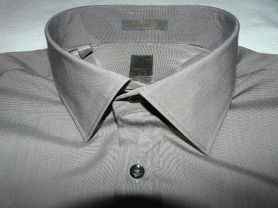 mocha brown dress shirt Ash & Erie Mocha Brushed Button-Down Shirt for Short Men Mocha / XL / Standard
