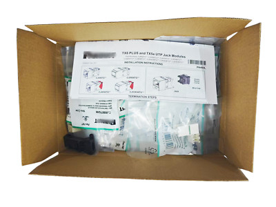Qty 50 Panduit Giga TX Cat6 Network jack CJ688TGRD CJ688TGBU CJ688TGYL CJ688TGBL