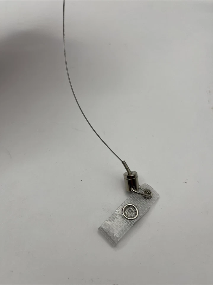 🤘🏾Carretel de crachá retrátil de metal resistente com suporte de identificação de clipe de cinto de puxar CABO - Imagem 4 de 4