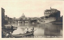 Italy Roma Castel Sant angelo Rome RPPC B41