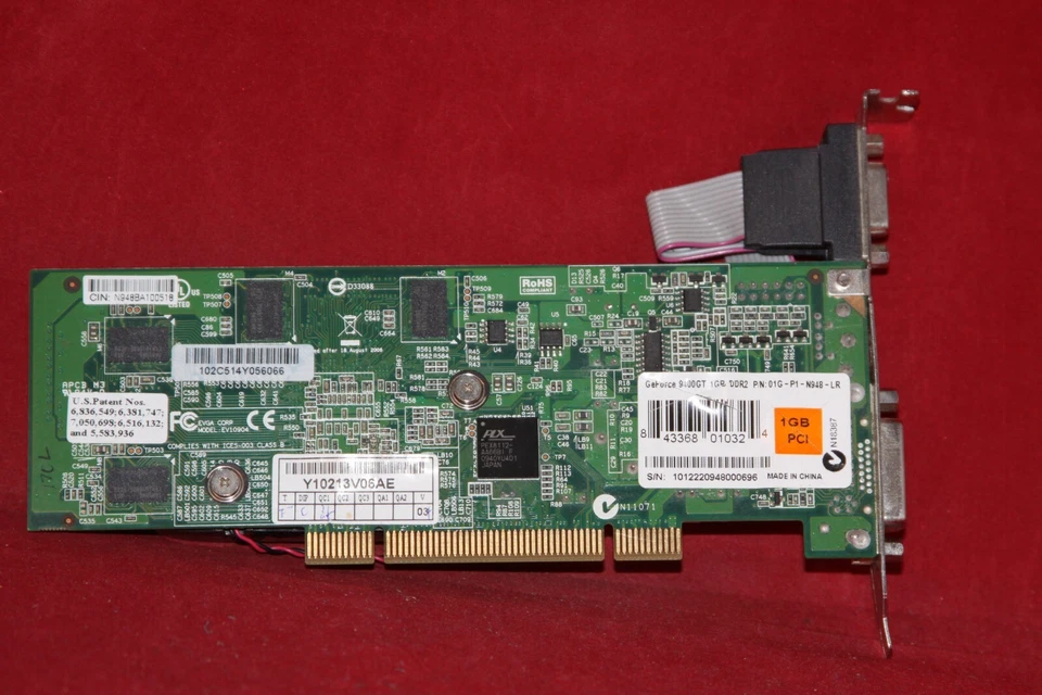 EVGA Nvidia GeForce 9400 GT, 1GB DDR2. PCI Graphics Card. (01G-P1-N948-LR) - Image 2 of 4