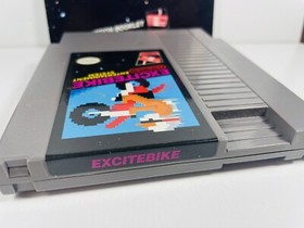 EXCITEBIKE -- NES Nintendo Original Racing Game + INSTRUCTIONS MANUAL BOOKLET