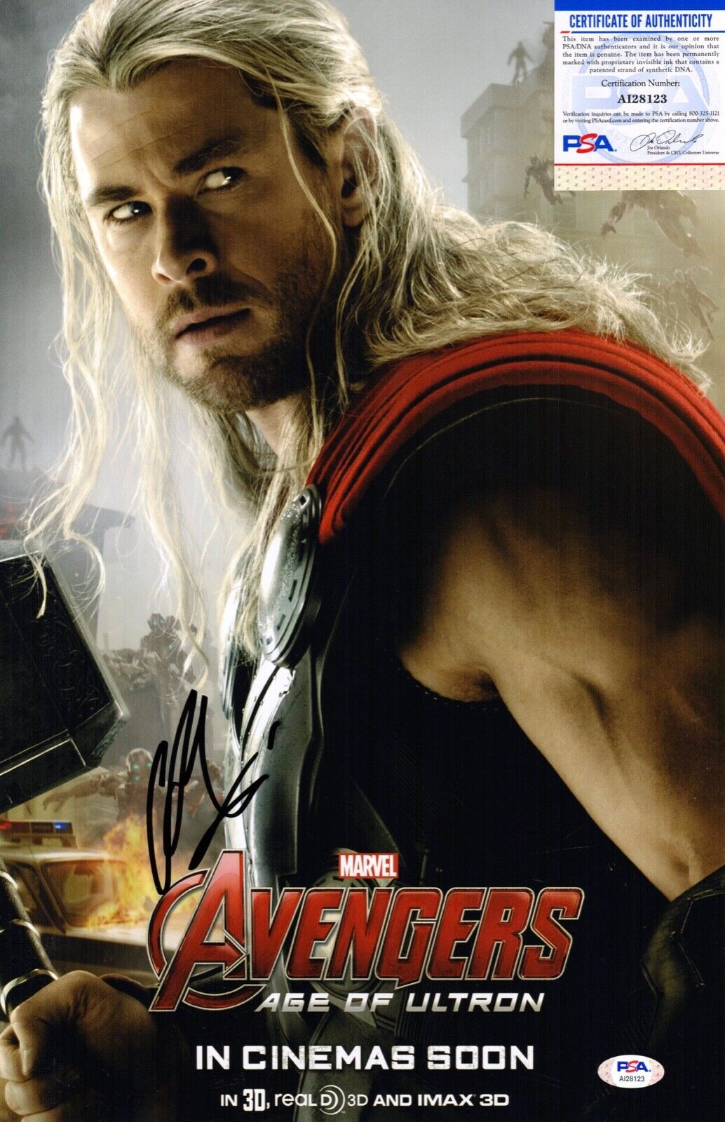 Avengers Endgame movie poster - 11 x 17 - Thor poster (b) Chris Hemsworth