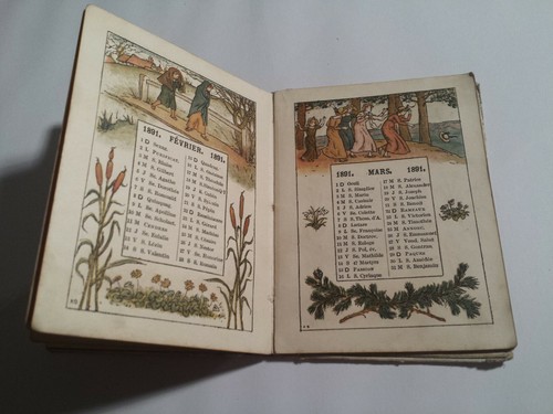 Extrem seltener Kalender - Almanach de Kate Greenaway Pour 1891 Paris - Bild 7 von 11