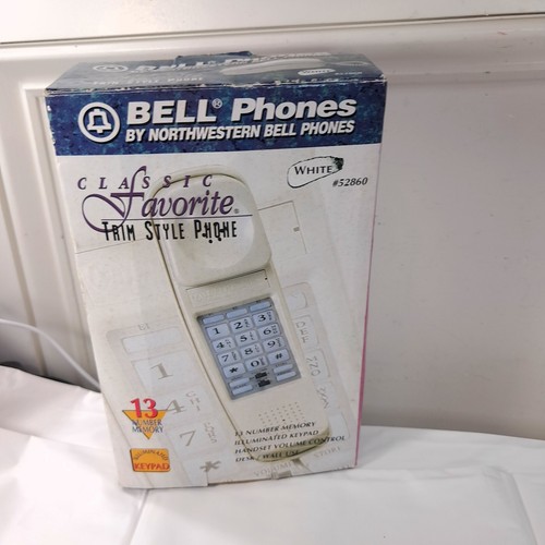 Vintage Northwestern Bell Phones Phone White Classic Favorite Trim Style 52860 - Zdjęcie 8 z 10