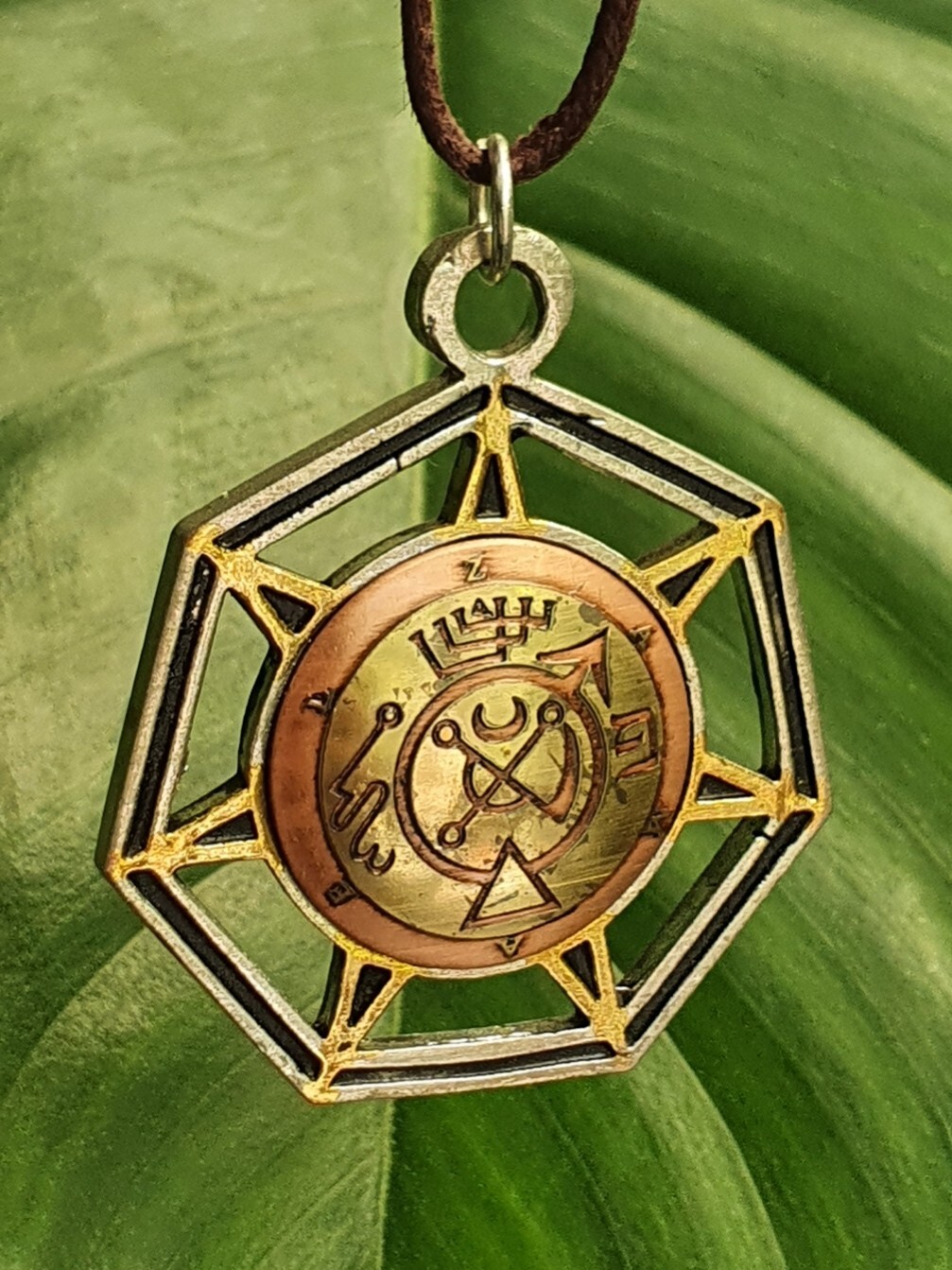 Zamael Angel of Mars Occult Pendant Talisman Willpower Life Energy Cord & Box