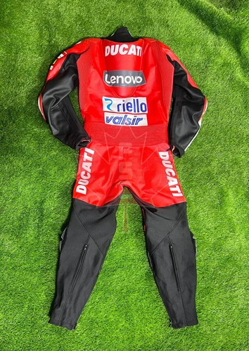 DUCATI Motorbike Racing Suit Motorcycle Customized Cowhide Leather Suit - Picture 2 of 5