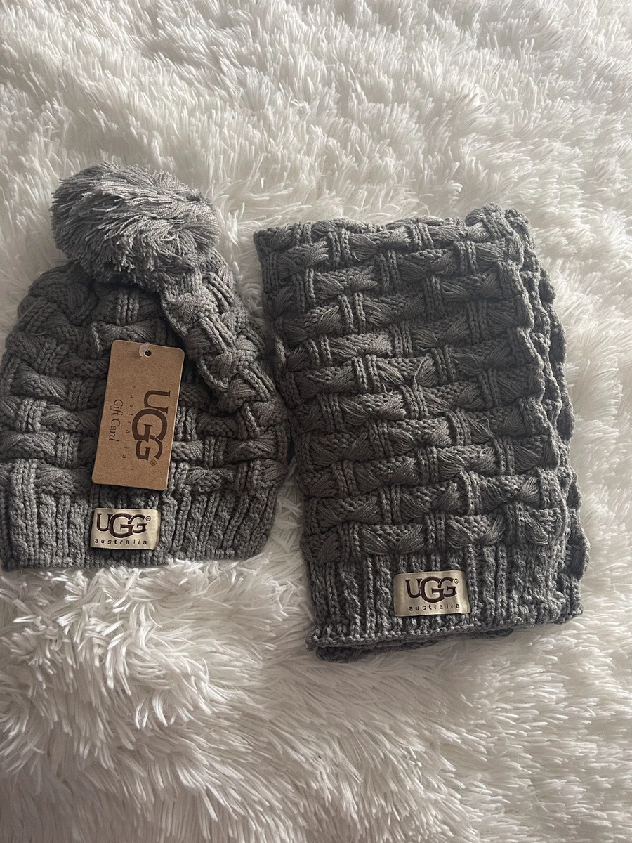 NWT Ugg Knit Winter Scarf u0026amp; Hat Set | eBay