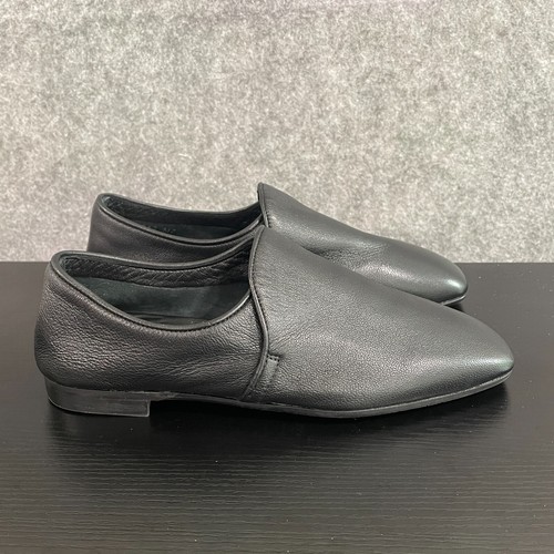 Aquatalia Revy Ballet Flats 7 Black Nappa Leather Comfort Minimalist Loafers - Picture 6 of 15