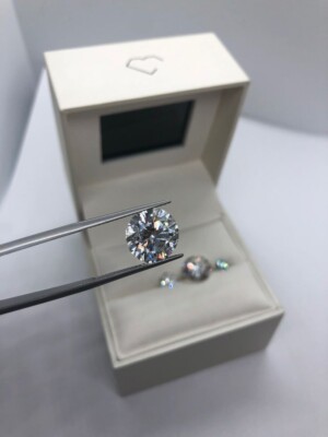 Loose Lab Grown CVD Diamond 7.00 mm Round D Color IF Clarity Certified Diamond