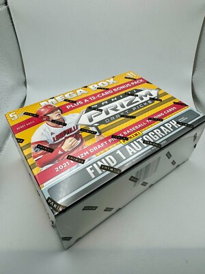 2021 Panini Prizm Draft Picks Baseball Mega Box  - 1 Auto Per Box - Sealed