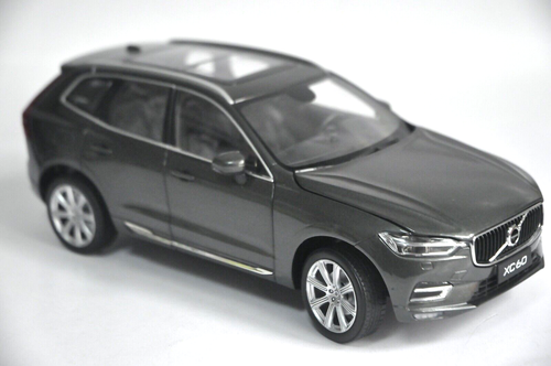Volvo XC 60 2018 SUV model in Gray 1/18