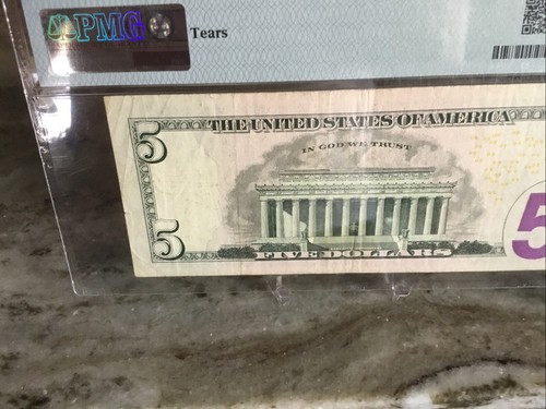 $5 2013Federal Reserve Note Richmond PMG 30 Low Serial No. 00000010 - Picture 7 of 10