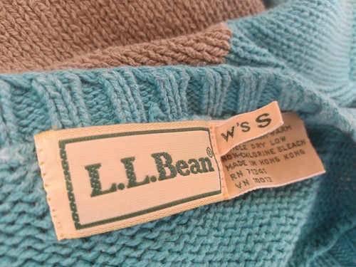 Vtg L.L.Bean Multicolor Stripe Pullover Retro Sweater Women Size Small - Picture 2 of 8