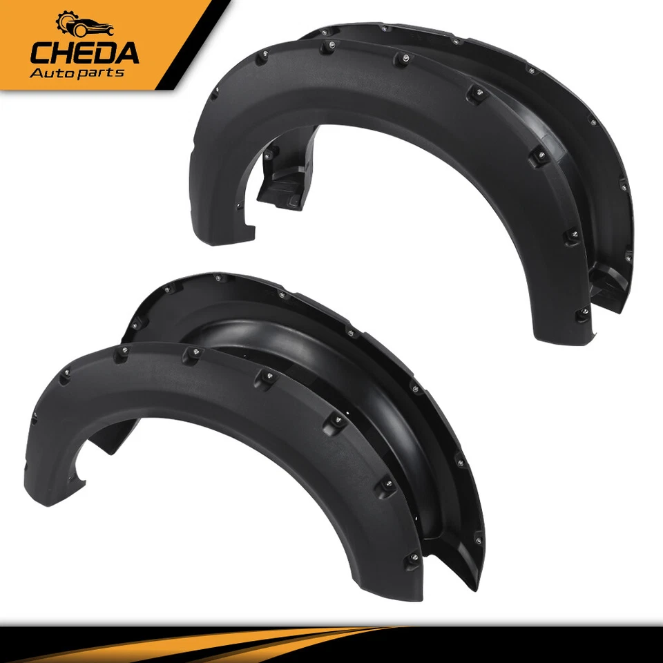 Guardabarros llamaradas aptas para Ford F150 F-150 2009-2014 bolsillo remache estilo perno en la rueda Foto 3 de 4