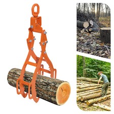 Orange Steel Log Lifting Tongs Timber 4 Claw Log Tong Tongs for Log Lifting