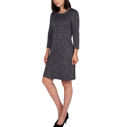Nicole Miller Ladies' 3/4 Sleeve Dress - Black Mini Diamond - Size L - 1454591 - 第 9/11 張圖片