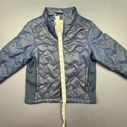Shred Dog Puffer Jacket Kids 4 Navy Blue Quilted Ski Snow Full Zip Winter Coat - Picture 5 of 13