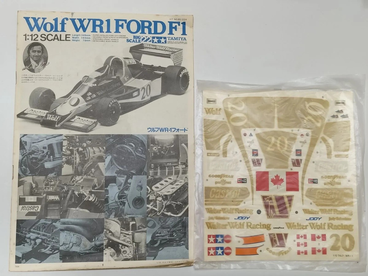 Wolf WR-1 FORD 1/12 BIG SCALE Series No.22 F1 Model Kit TAMIYA
