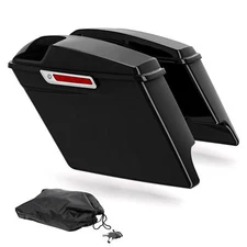 Stretched Extended Saddlebags W/ Speaker Grill Fit For Harley Touring 2014-2024