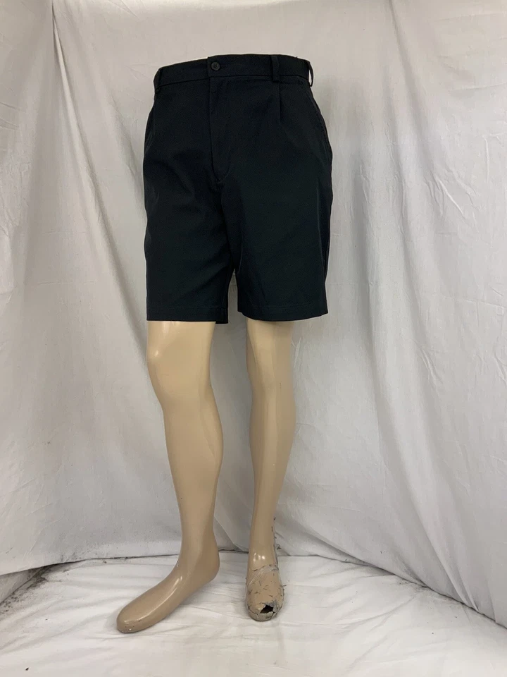 Pantalones Cortos de Golf Slazenger 32 Plisados Negros 100% Poli Hechos en Madagascar YGI N2-442 Foto 2 de 4