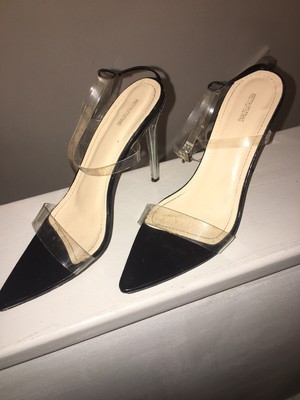pretty little thing perspex heels