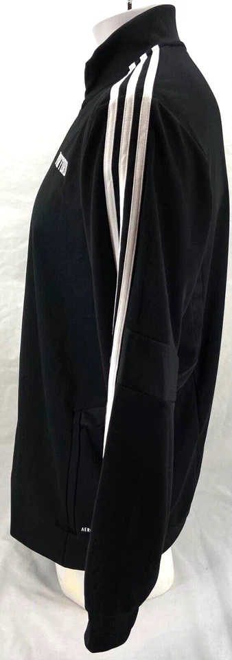 NUEVA Chaqueta Adidas Wofford Terriers Tiro 19 Negra LS Cremallera Completa 3 Rayas Para Hombre XL Foto 4 de 4