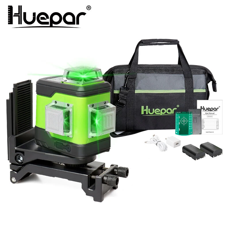 Huepar 360 laser level green beam deals