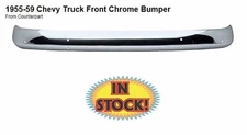 Counterpart 55-17755 - 1955-59 Chevy Pickup Chrome Front Bumper