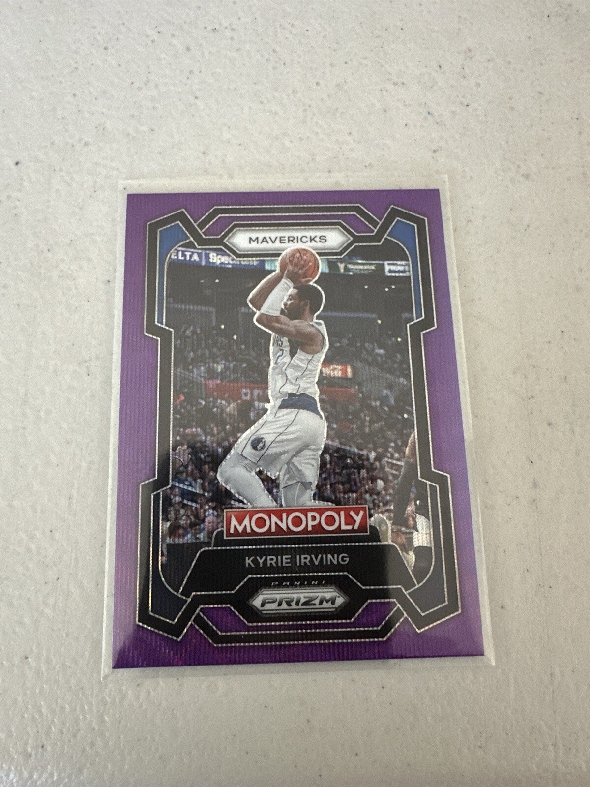 2023-24 Panini Prizm Monopoly Kyrie Irving Purple Wave #23 Dallas Mavericks