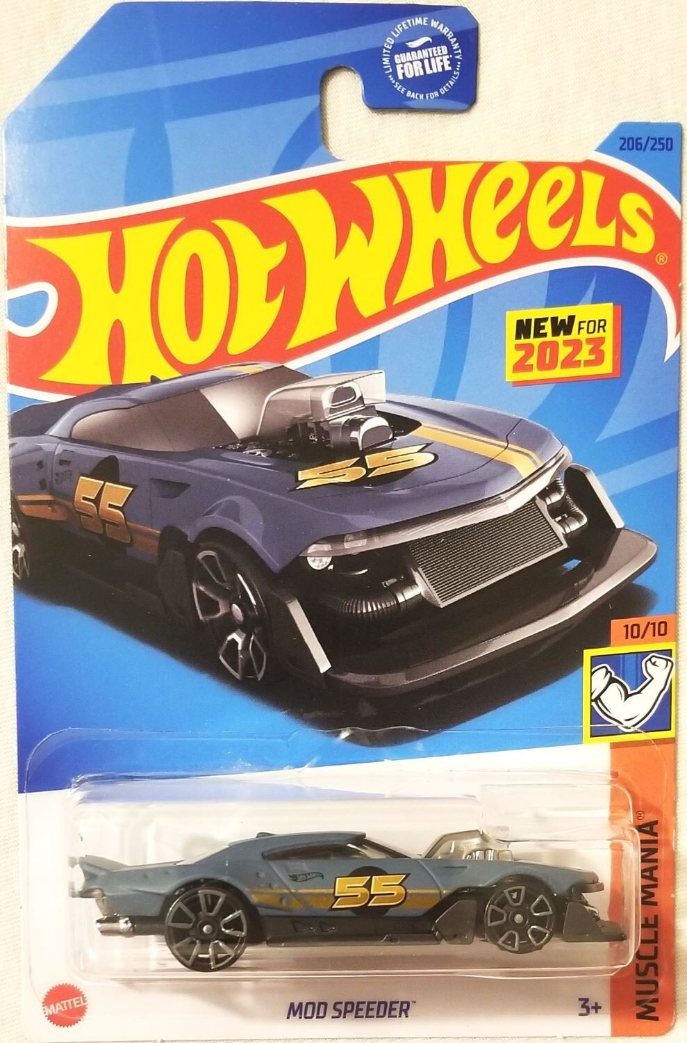 Hot Wheels - 2023 Muscle Mania 10/10 Mod Speeder 206/250 (BBHKG59)